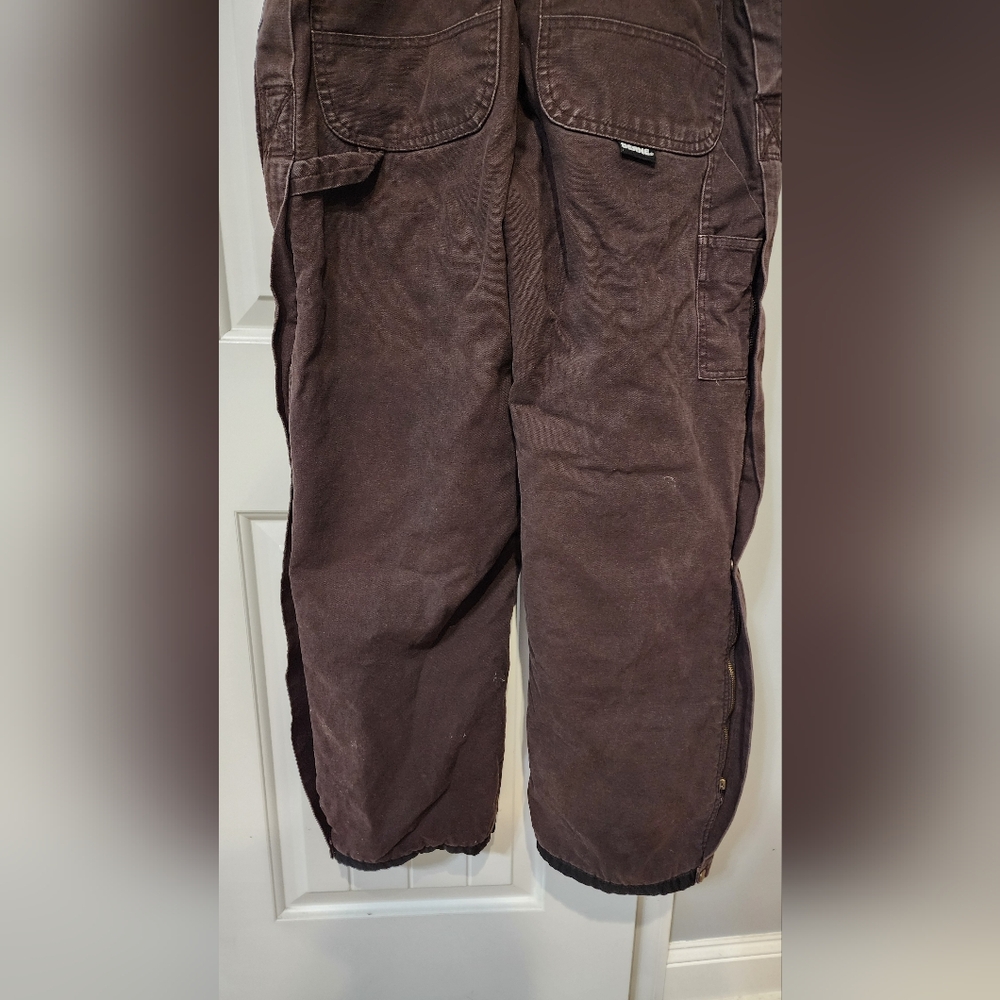 Berne Insulated Brown Overalls women’s Medium - Picture 5 of 16